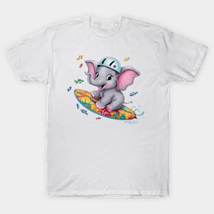 Baby Elephant Surfer T-Shirt